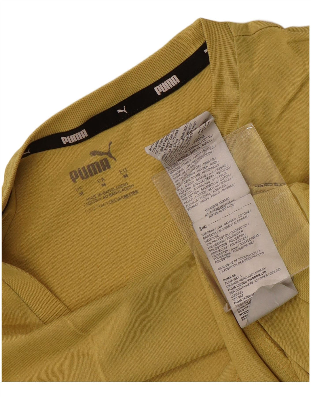 Puma muška majica kratkih rukava Srednje žuti pamuk