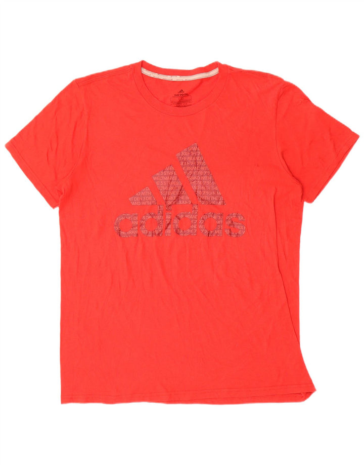 Adidas muška majica Climalite Graphic T-Shirt Veliki crveni poliester