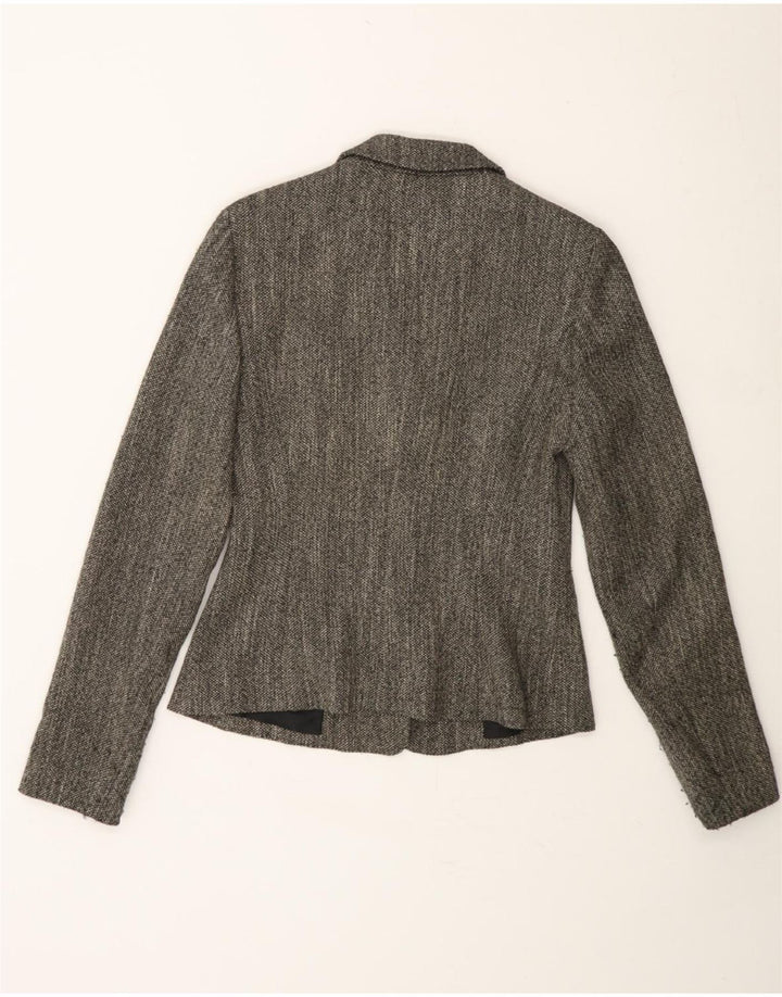 SIR OLIVER Womens 3 Button Blazer Jacket UK 10 Small Grey Vintage Sir Oliver and Second-Hand Sir Oliver from Messina Hembry 