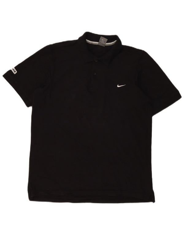 Nike muška grafička polo majica UK 42/44 veliki crni pamuk