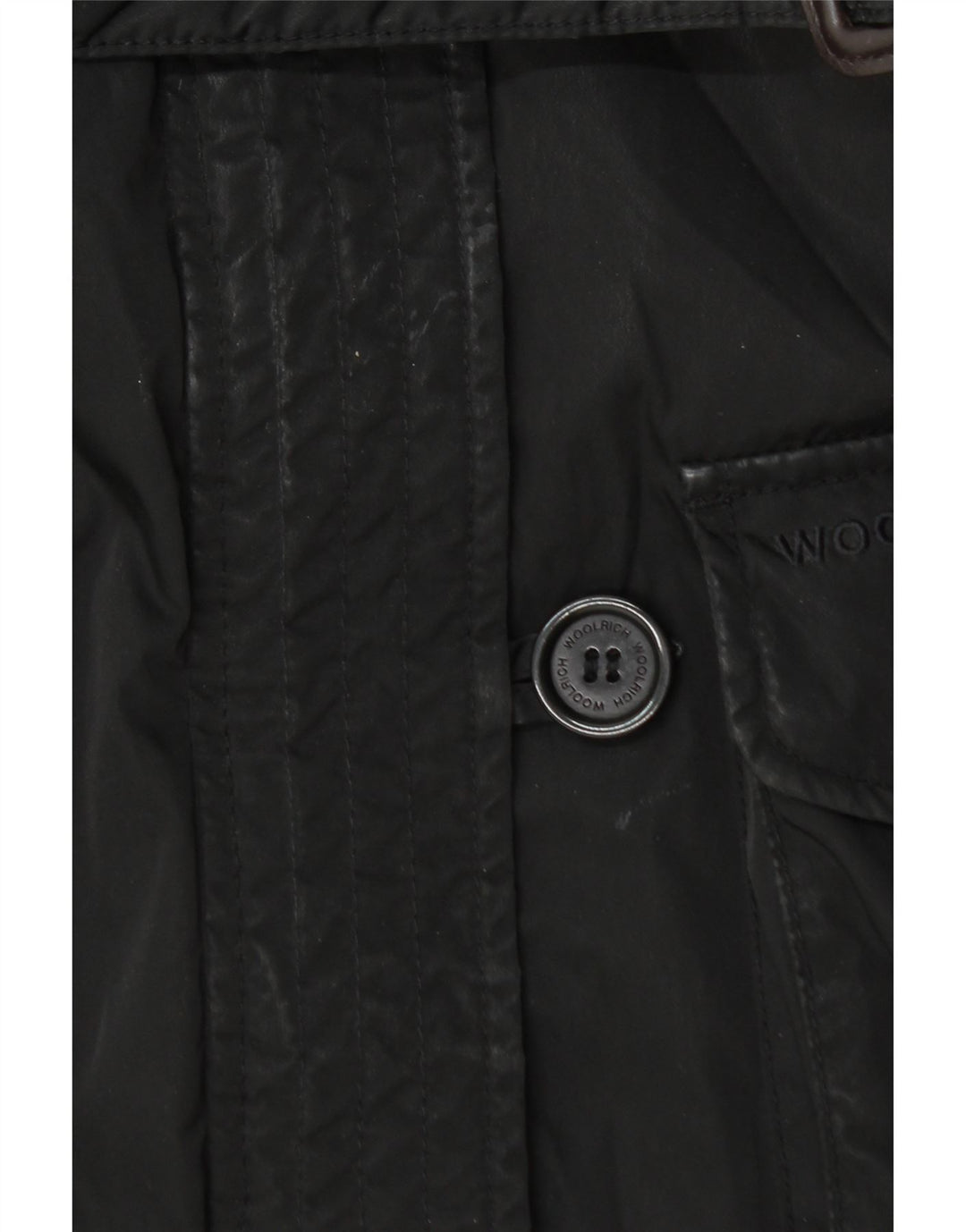Woolrich ženska pomoćna jakna s kapuljačom UK 14 srednji crni poliester