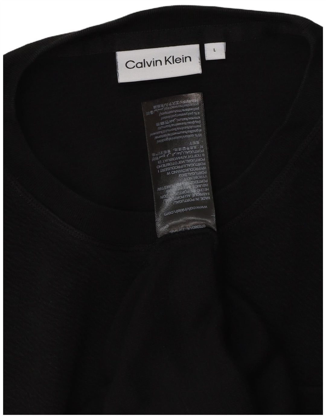 Calvin Klein muška majica kratkih rukava Veliki crni pamuk