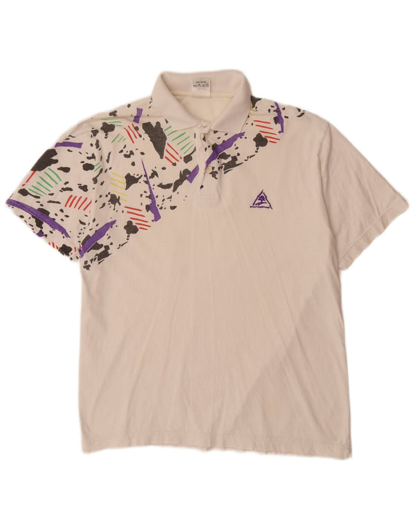 VINTAGE polo majica za dječake 15-16 godina srednje bijele maskirne pamučne boje