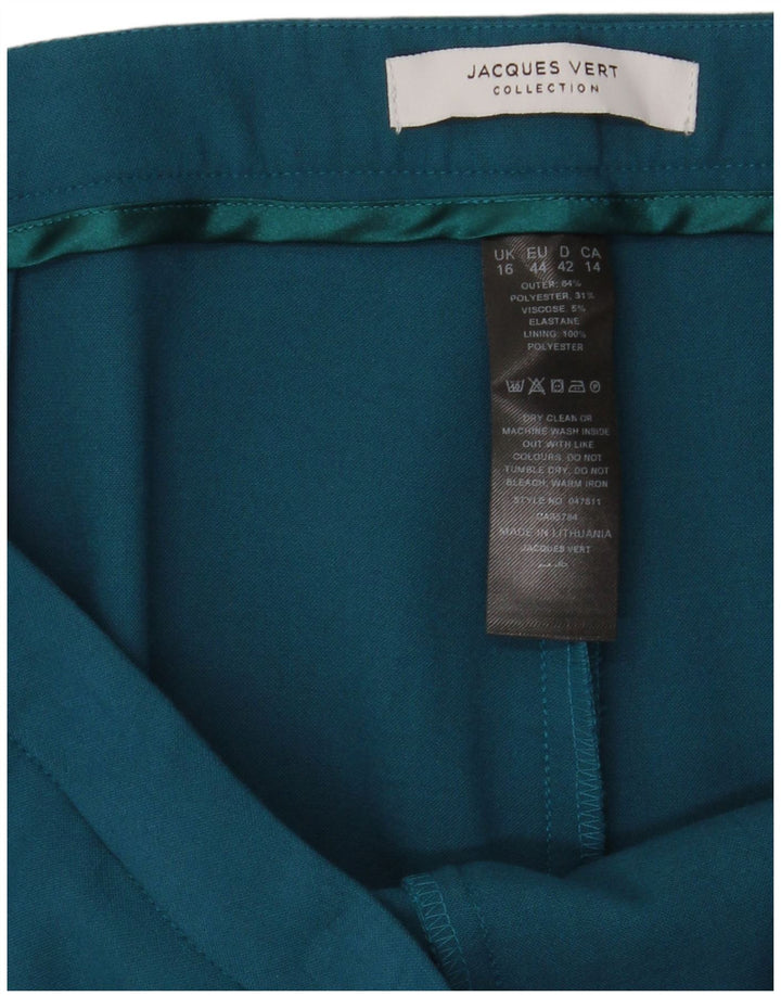 JACQUES VERT Ženske sužene chino hlače UK 16 Large W36 L30 Plava