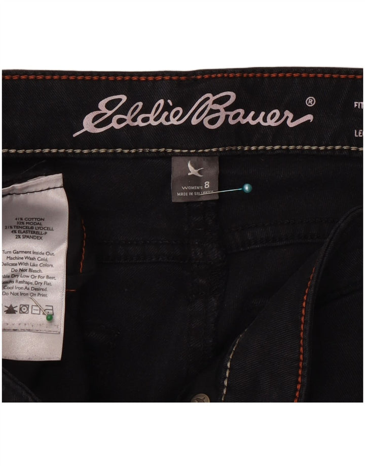 Eddie Bauer ženske uske traperice s blagim zaobljenjima US 8 srednje W30 L32 crne