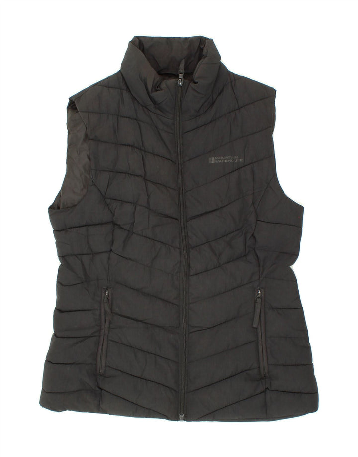 MOUNTAIN WAREHOUSE Womens Padded Gilet UK 12 Medium  Black Nylon Vintage Mountain Warehouse and Second-Hand Mountain Warehouse from Messina Hembry 