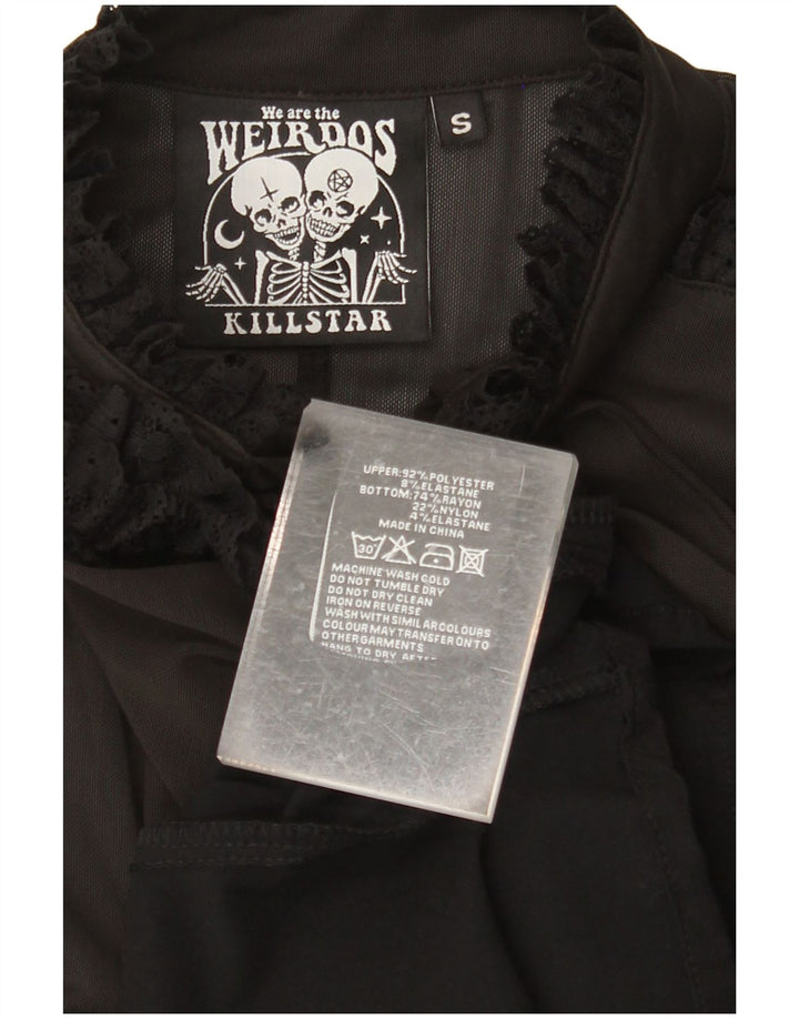 KILLSTAR ženska maksi haljina dugih rukava UK 8 Mala crna boja