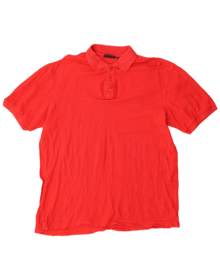 FILA muška polo majica IT 52 velika crvena pamuk