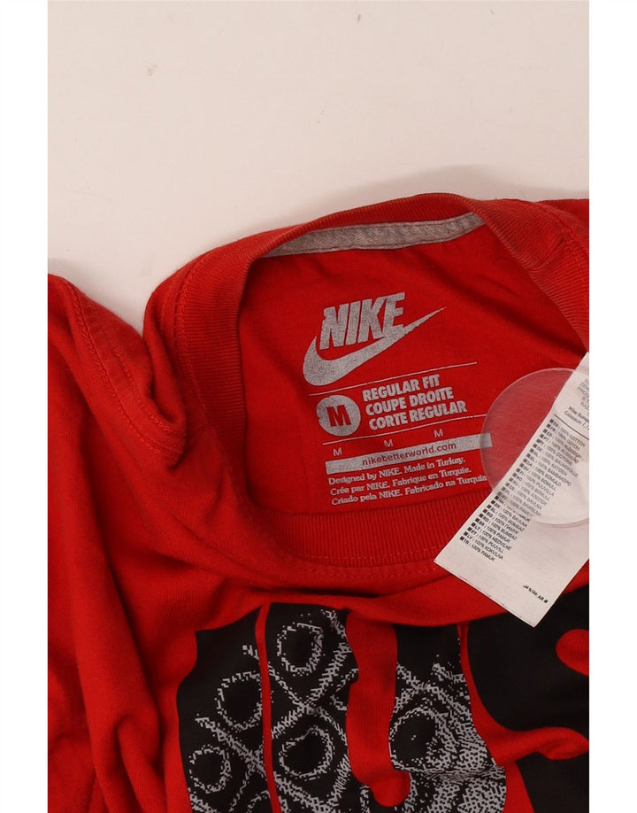 Nike Muška majica kratkih rukava Regular Fit Graphic T-Shirt srednje crvene boje