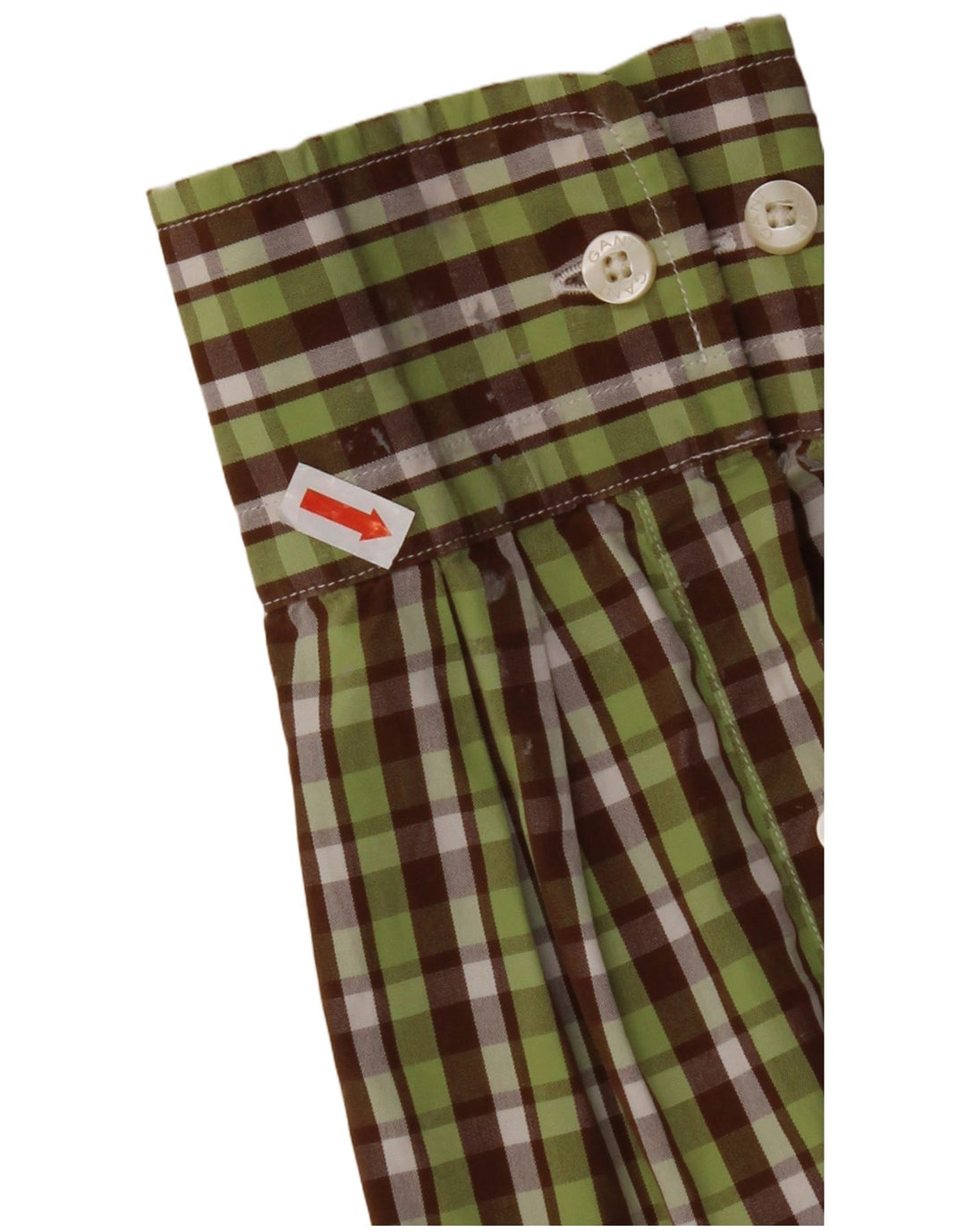 GANT Muška flanelska košulja standardnog kroja Srednje zelena karirana pamuk