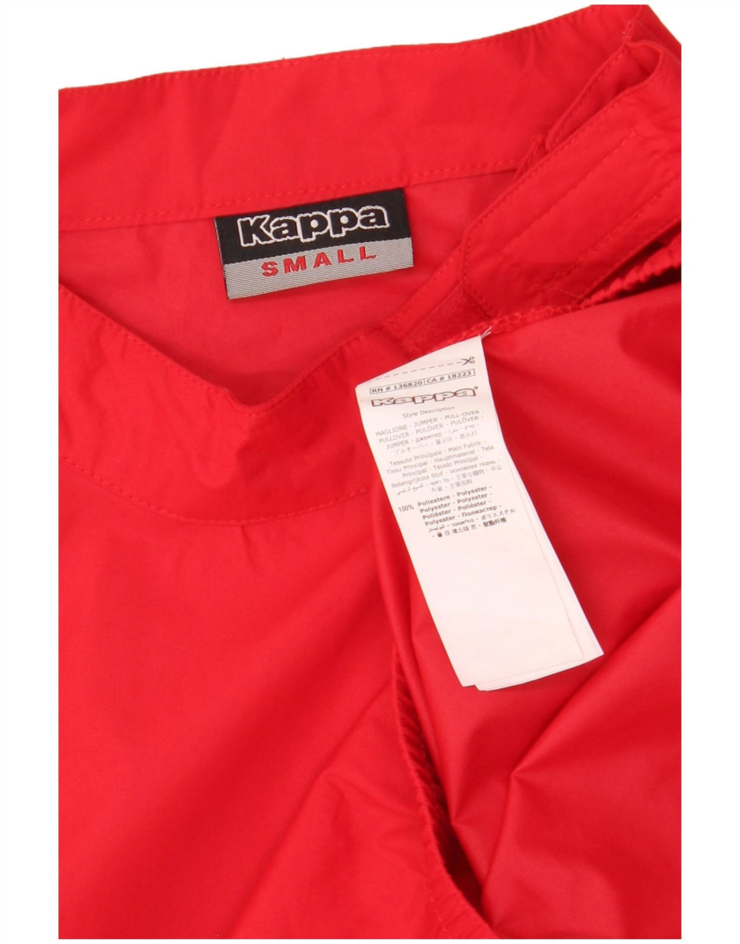 KAPPA Muška majica s izrezom i trenirkom, mali crveni poliester