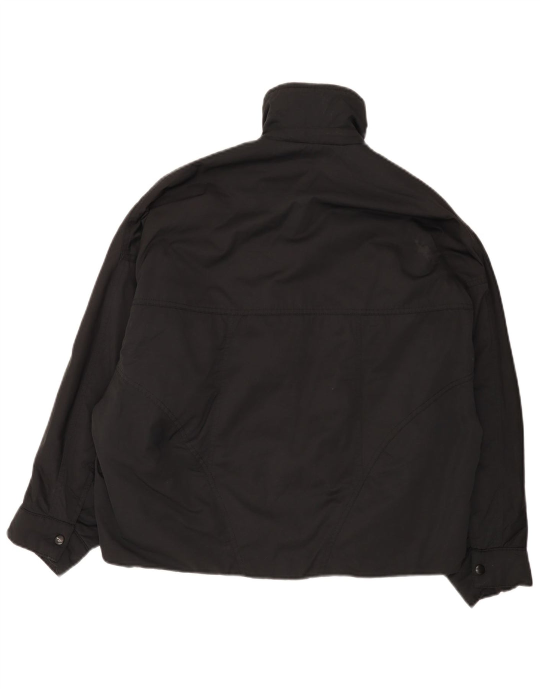 Zara ženska prevelika podstavljena jakna UK 6 XS crni najlon