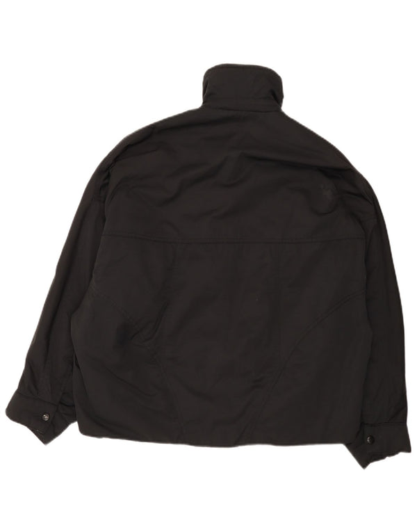 Zara ženska prevelika podstavljena jakna UK 6 XS crni najlon