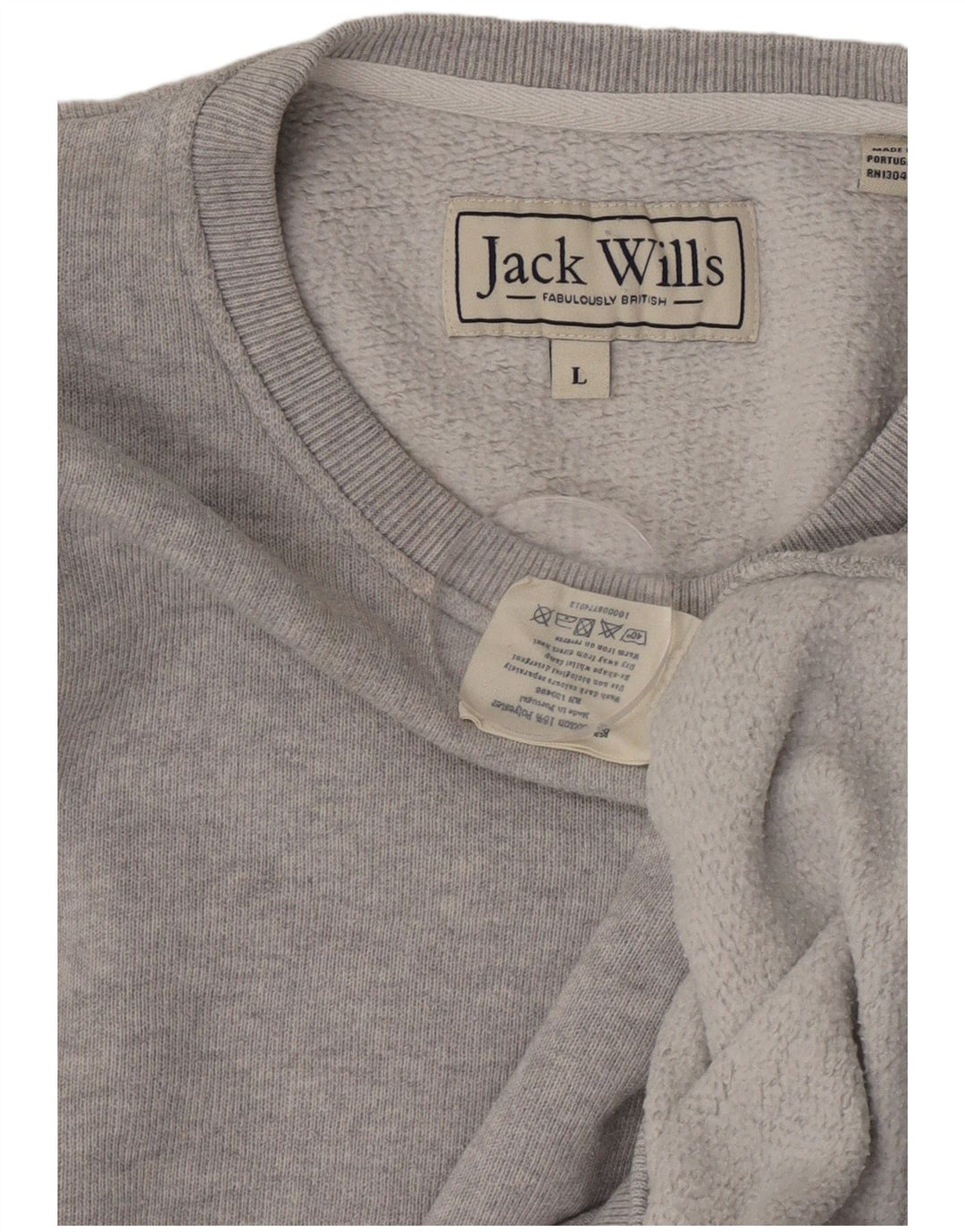 Jack Wills Muška majica s kratkim rukavima Veliki sivi pamuk