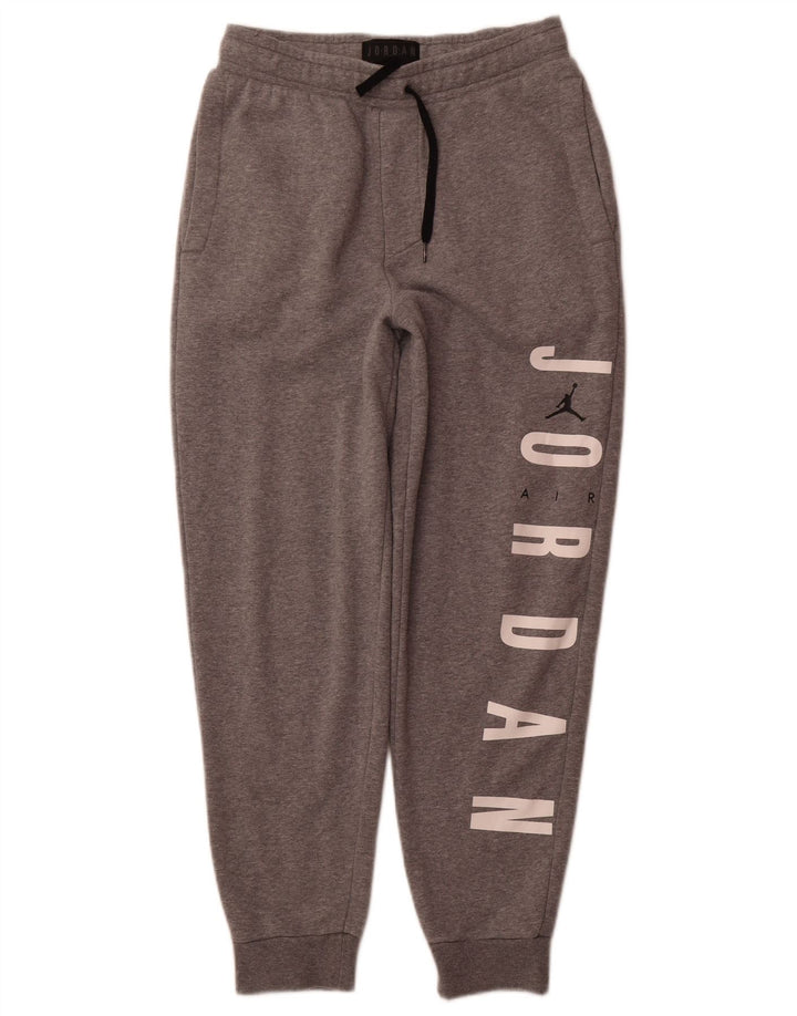 Jordan muške grafičke trenirke hlače Joggers XS sivi pamuk