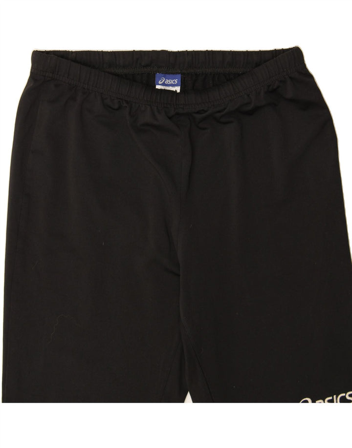 ASICS Womens Sport Shorts UK 12 Medium  Black Polyester Vintage Asics and Second-Hand Asics from Messina Hembry 