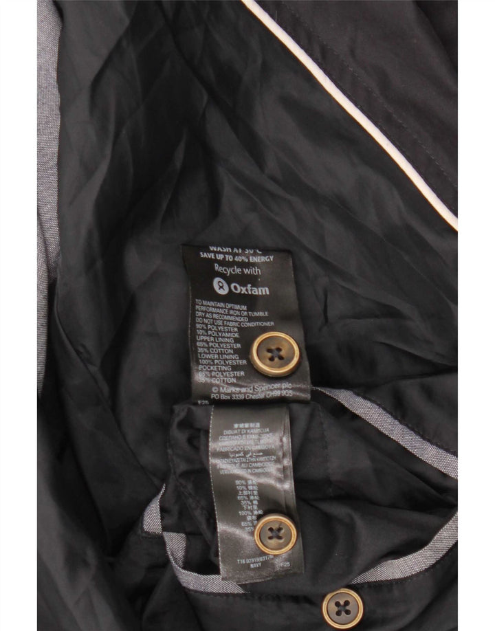 Marks & Spencer muška bomber jakna UK 40 veliki tamnoplavi poliester