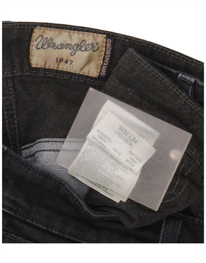 Wrangler muške ravne traperice W32 L28 crni pamuk