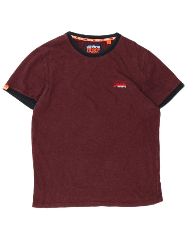 SUPERDRY muška majica XL bordo pamuk