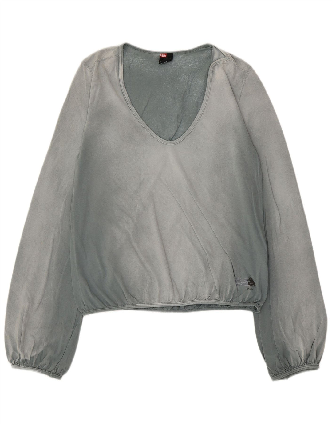 Diesel ženski kratki rukav dugih rukava UK 14 veliki plavi pamuk