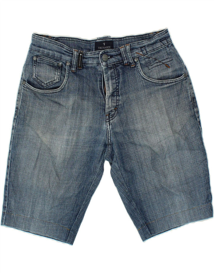 TRUSSARDI Womens Denim Shorts W31 Medium Blue Cotton Vintage Trussardi and Second-Hand Trussardi from Messina Hembry 