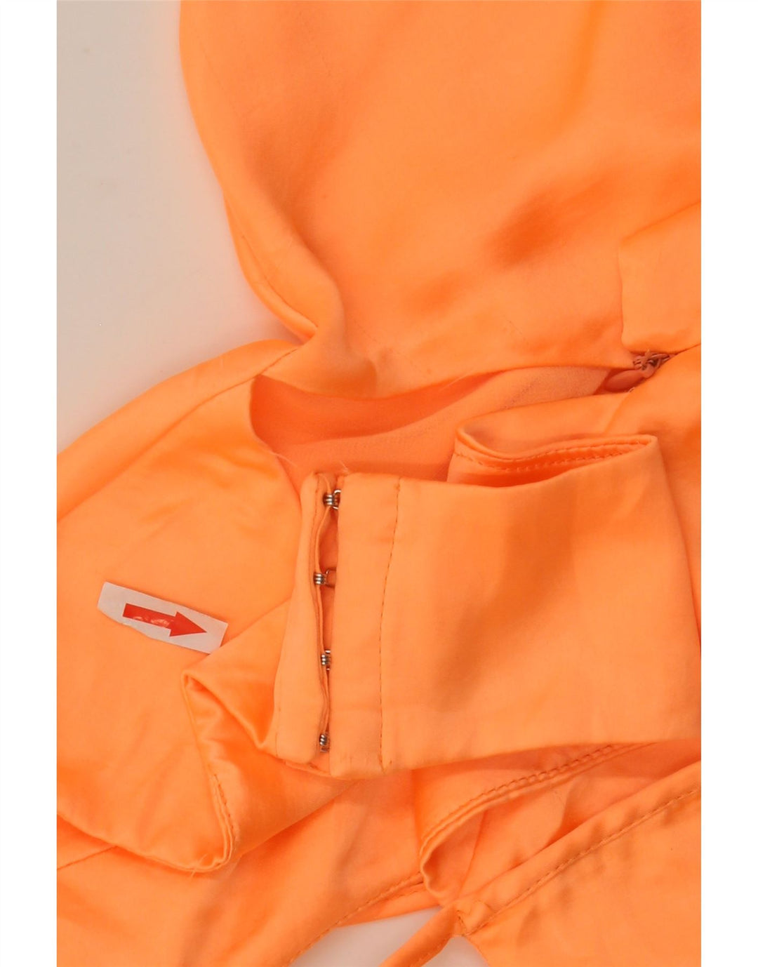 Zara ženska mini slip haljina UK 8 Mali narančasti poliester