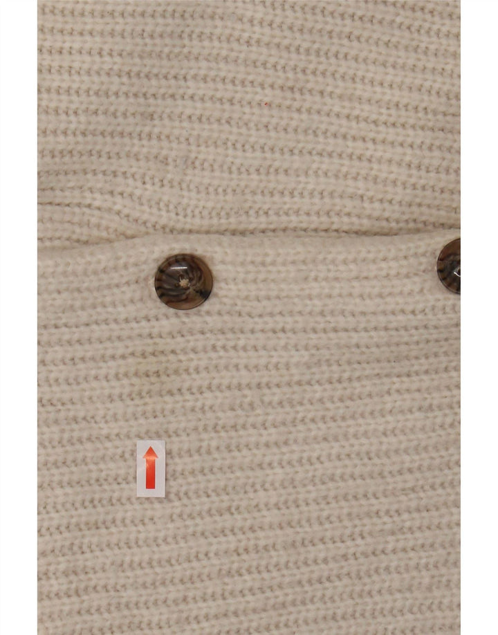 FAT FACE Ženski kratki kardigan džemper UK 10 Mali bijeli najlon