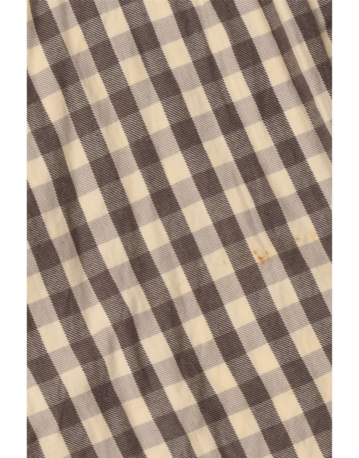 Superdry muška flanelska košulja mala siva pamuk od ginghama