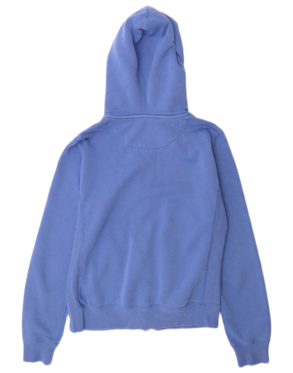 Nike ženski pulover s kapuljačom s patentnim zatvaračem UK 12 srednje plavi pamuk