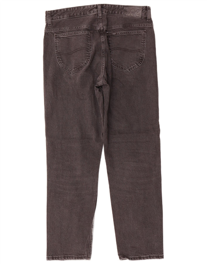 Lee Mens Rider Straight Jeans W31 L31 Sivi pamuk