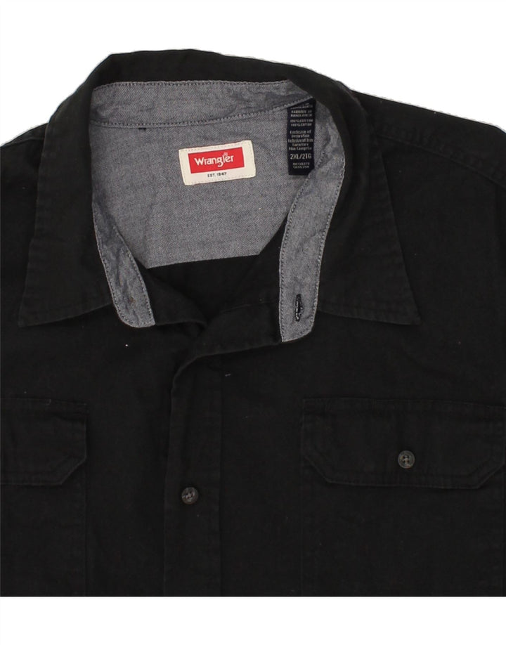 WRANGLER muška košulja 2XL crni pamuk