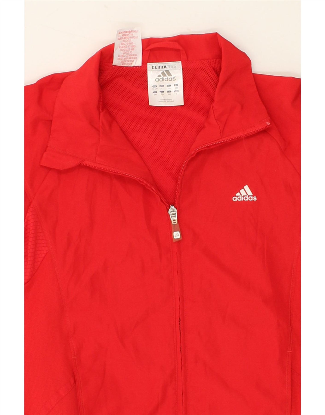 ADIDAS Boys Clima 365 Tracksuit Top Jacket 11-12 Years Red Polyester Vintage Adidas and Second-Hand Adidas from Messina Hembry 