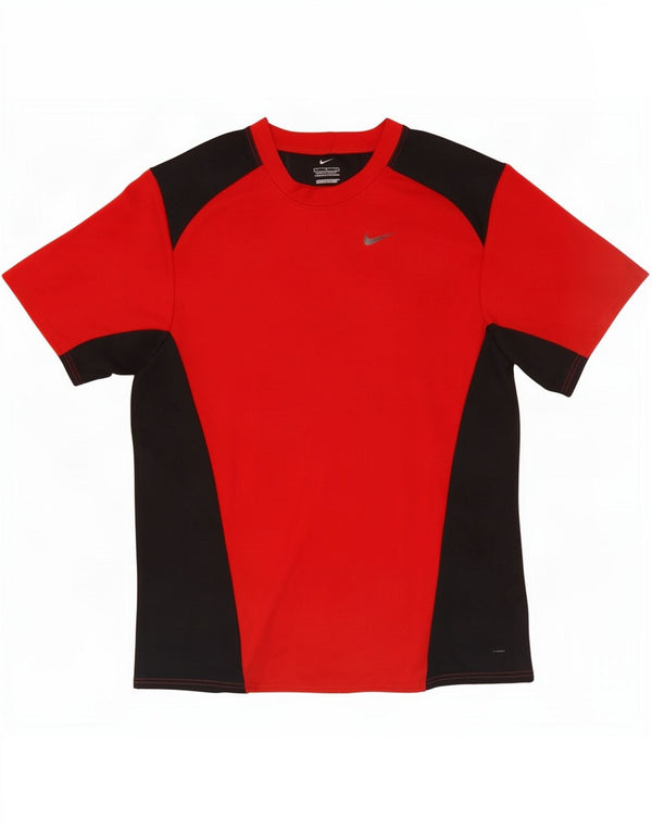 Nike Dri Fit majica kratkih rukava velika crvena poliesterska boja