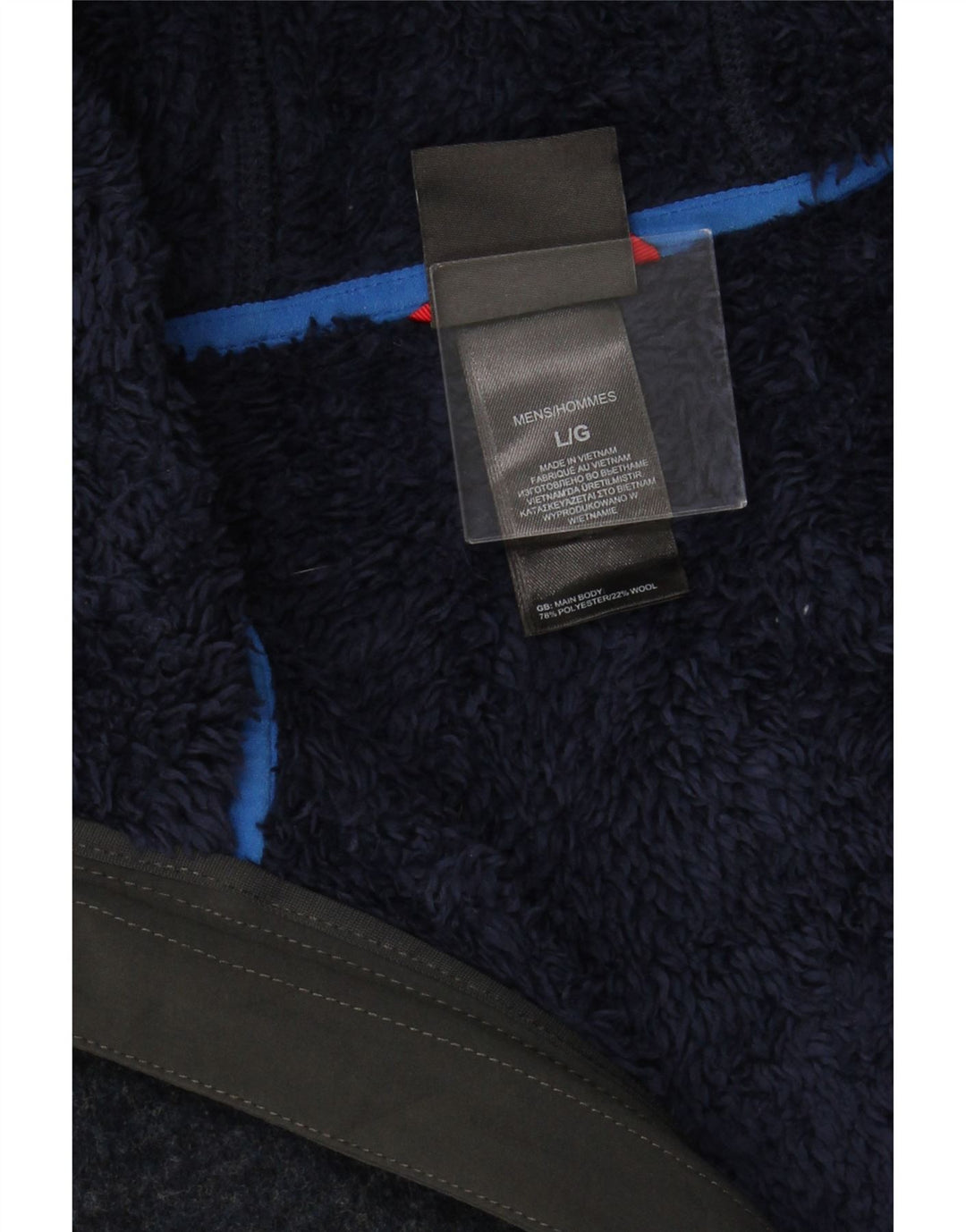 THE NORTH FACE Veliki muški kardigan pulover s kapuljačom od tamnoplavog poliestera