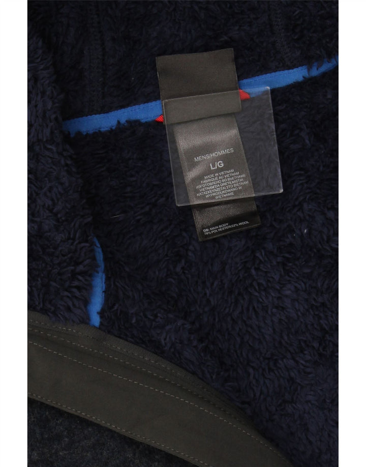 THE NORTH FACE Veliki muški kardigan pulover s kapuljačom od tamnoplavog poliestera