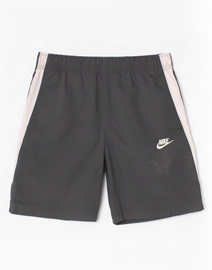 Nike Boys Sport Shorts 12-13 Years Large Grey Colourblock Poliester