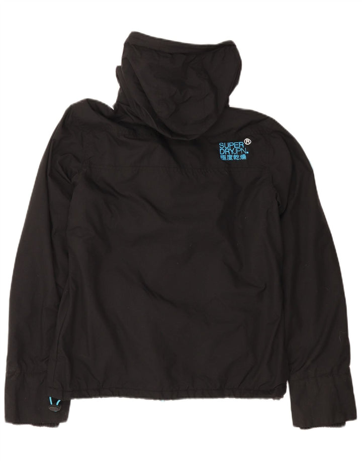 Superdry ženska jakna vjetrovka s kapuljačom UK 14 srednje crna
