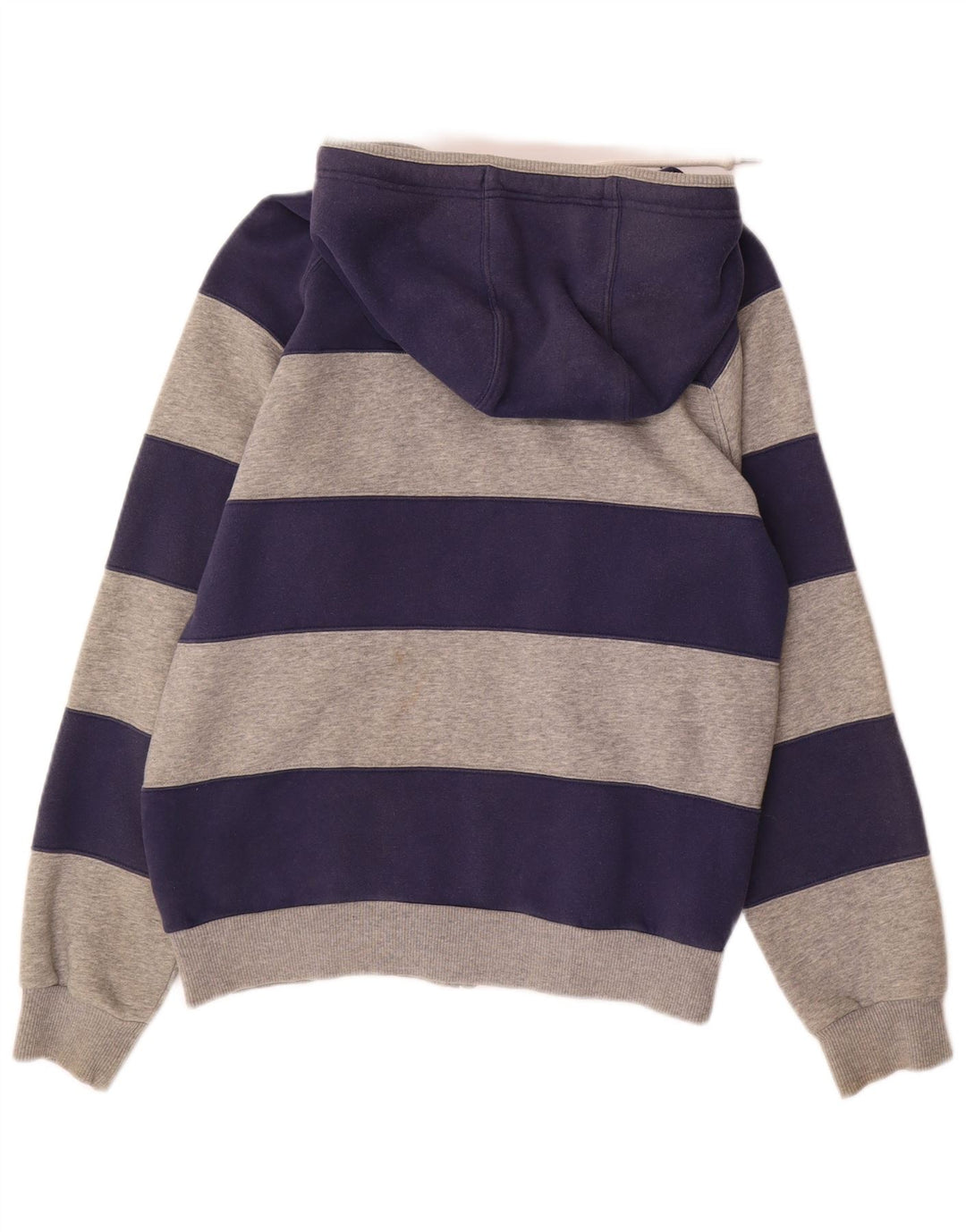 NIKE muški pulover s kapuljačom s patentnim zatvaračem UK 36/38 mali tamnoplavi na pruge