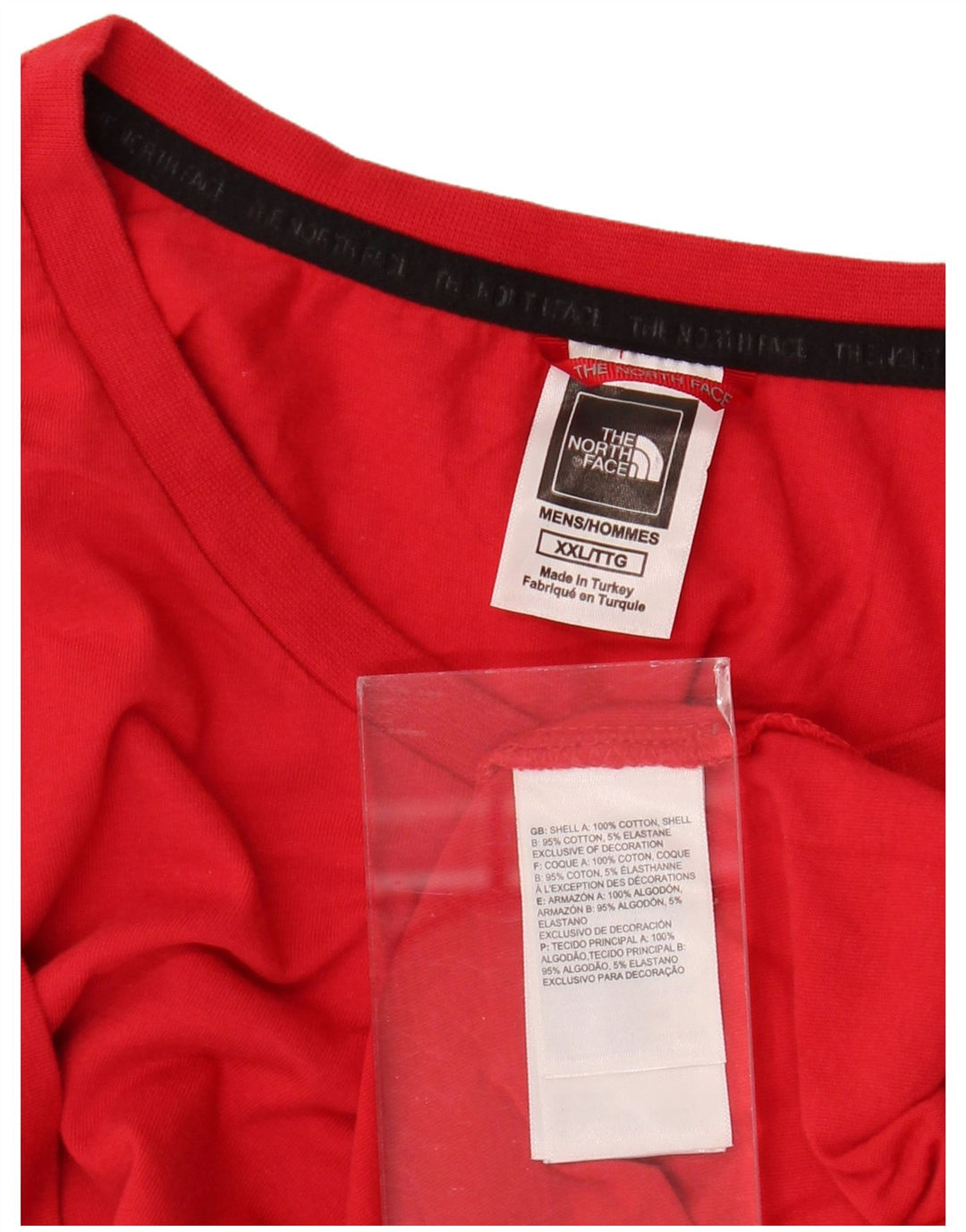THE NORTH FACE Muška majica kratkih rukava s grafičkim motivima 2XL, crveni pamuk