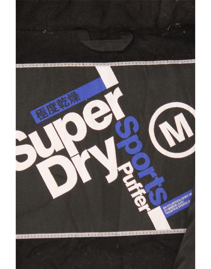 Superdry muška podstavljena jakna s kapuljačom UK 38 Srednji crni poliester