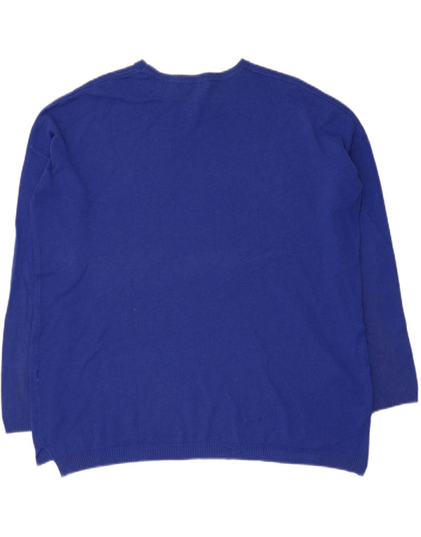 Zara ženski pulover s okruglim izrezom UK 10 Small Blue