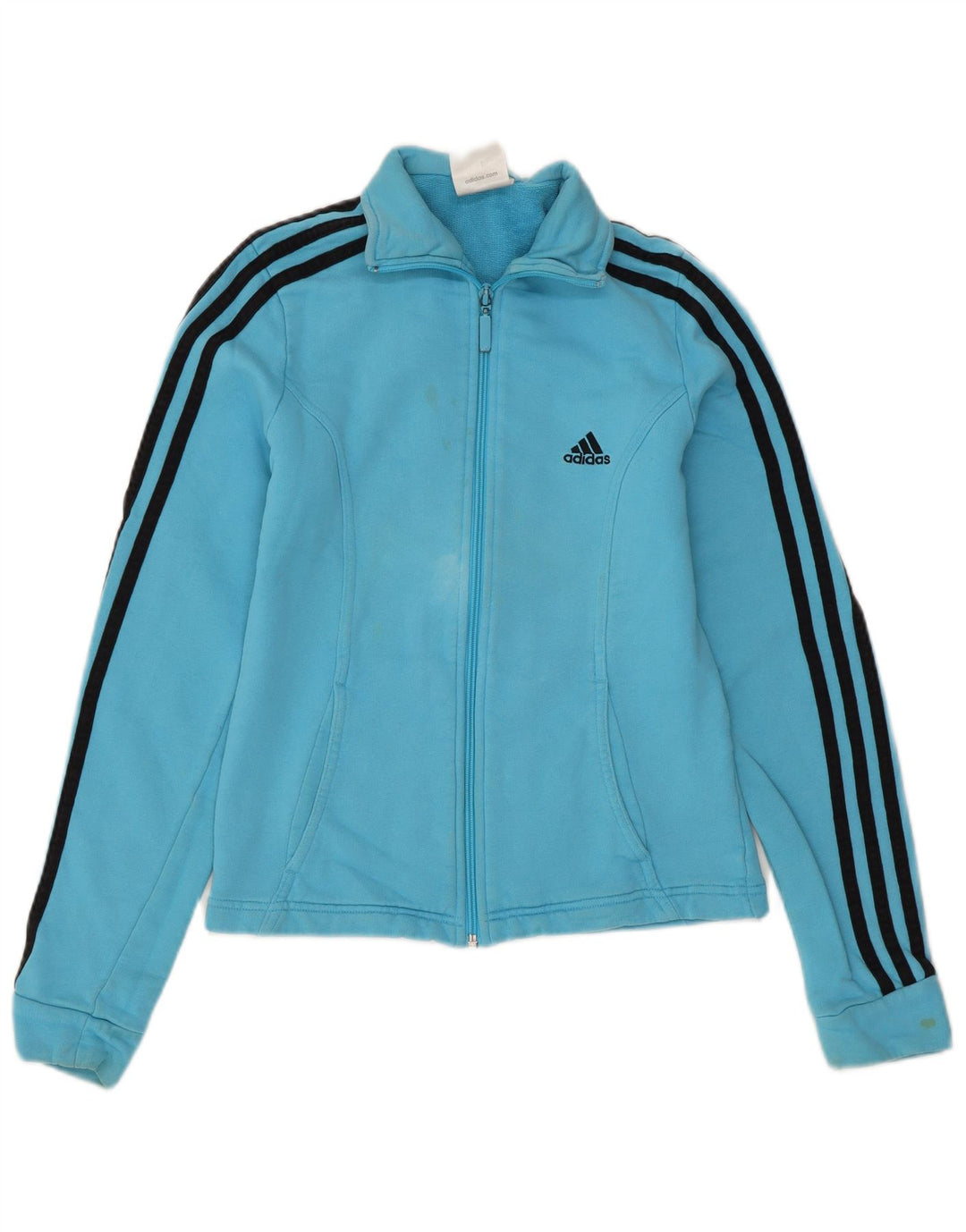 ADIDAS ženska gornja jakna trenirke UK 8 Small Blue Cotton