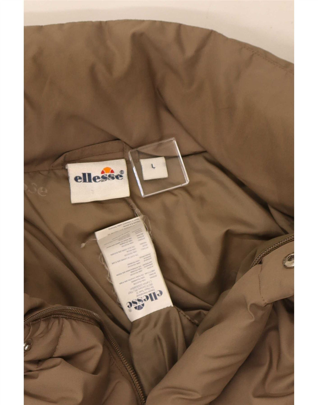 Ellesse muška podstavljena jakna UK 40 veliki bež poliester