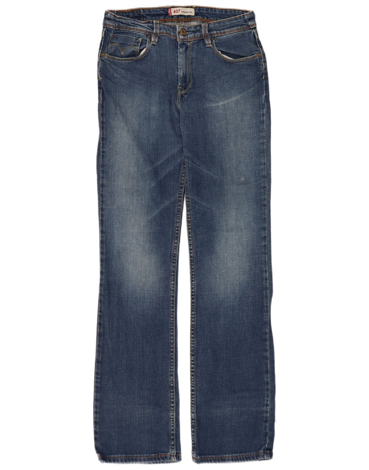 LEVI'S Ženske 627 Bootcut traperice W29 L34 Plavi pamuk