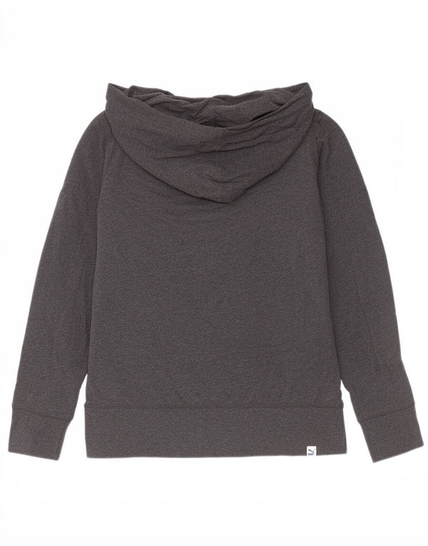 Puma ženska majica s kapuljačom s dugmadima UK 10 Small Grey Cotton