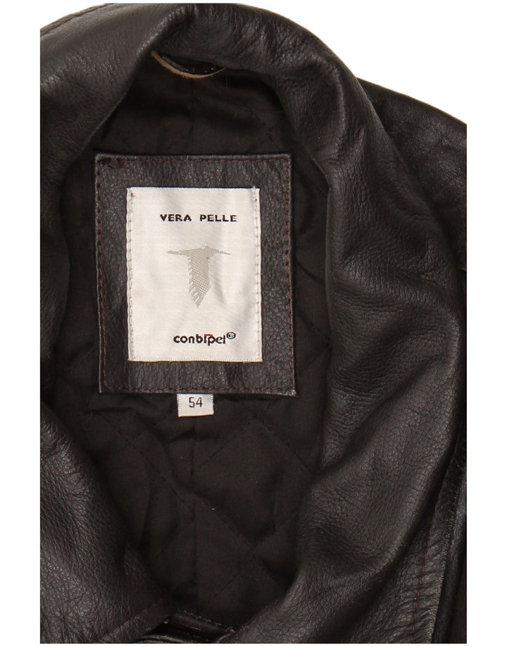 CONBIPEL muški kožni kaput IT 54 XL smeđa koža