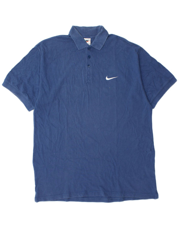 Nike muška polo majica UK 42/44 veliki plavi pamuk