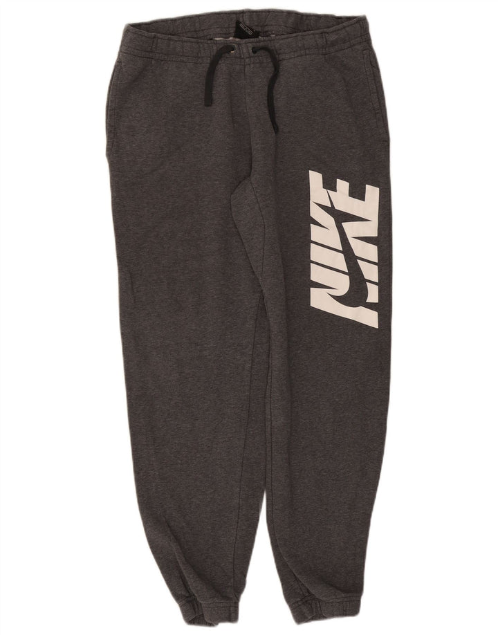 Nike muške grafičke trenirke, srednje sive pamučne hlače