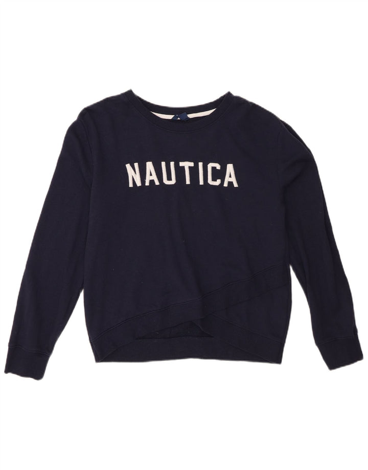 Nautica Ženska prekomjerna majica s grafičkim motivima UK 10 Mala tamnoplava