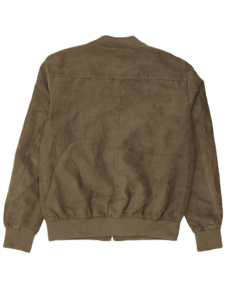 Jack & Jones muška bomber jakna UK 40 veliki kaki poliester